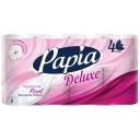 Туалетная бумага Papia Deluxe белая четырехслойная Туалетная бумага Papia Deluxe белая четырехслойная