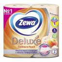 Туалетная бумага Zewa Deluxe gперсик 3 слоя 4 рулона Туалетная бумага Zewa Deluxe gперсик 3 слоя 4 рулона