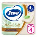 Туалетная бумага Zewa Natural Soft, 4 слоя, 4 рулона Туалетная бумага Zewa Natural Soft, 4 слоя, 4 рулона