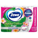 бумага туалетная ZEWA Natural Comfort Aroma 12шт в уп. 3-слойные 132 листа парфюмированная бумага туалетная ZEWA Natural Comfort Aroma 12шт в уп. 3-слойные 132 листа парфюмированная