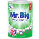 Бумажные полотенца Мягкий знак Mr.Big 2 слоя, 165 листов, 1 рулон Бумажные полотенца Мягкий знак Mr.Big 2 слоя, 165 листов, 1 рулон