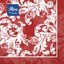 Салфетки бумажные Pero Prestige 3-слойные Муар бордо 33х33см 20шт Салфетки бумажные Pero Prestige 3-слойные Муар бордо 33х33см 20шт