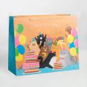 ДАРИТЕ СЧАСТЬЕ Пакет подарочный ламинированный, упаковка, "С Праздником!" ДАРИТЕ СЧАСТЬЕ Пакет подарочный ламинированный, упаковка, "С Праздником!"