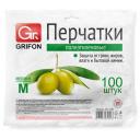 Перчатки Grifon полиэтиленовые размер M 100 шт Перчатки Grifon полиэтиленовые размер M 100 шт