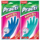 Перчатки Paclan Practi Extra Dry латексные, 1 пара, размер M, цвет в ассортименте Перчатки Paclan Practi Extra Dry латексные, 1 пара, размер M, цвет в ассортименте
