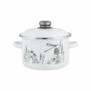Цилиндрическая эмалированная кастрюля appetite FLORA-2 1RD221M FLORA Цилиндрическая эмалированная кастрюля appetite FLORA-2 1RD221M FLORA