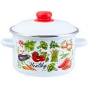 Кастрюля эмалированная с крышкой Veggies 5,5л ТМ Appetite Кастрюля эмалированная с крышкой Veggies 5,5л ТМ Appetite
