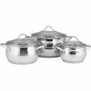 Набор посуды Lara Apple 6 предметов, кастрюли 2.1 л, 3.7 л, 6.1 л LR02-86 Набор посуды Lara Apple 6 предметов, кастрюли 2.1 л, 3.7 л, 6.1 л LR02-86