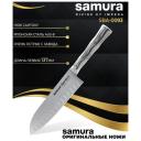Нож кухонный Нож сантоку Samura Bamboo, 34.7x3.5 см, лезвие: 13.7 см, серебристый Нож кухонный Нож сантоку Samura Bamboo, 34.7x3.5 см, лезвие: 13.7 см, серебристый