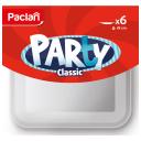 набор тарелок PACLAN Party Classic 6шт. 18см квадратные пластик белые набор тарелок PACLAN Party Classic 6шт. 18см квадратные пластик белые