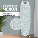 Чехол для гладильной доски Valiant Botanic Collection XL, 143х54 см, бирюзовый Чехол для гладильной доски Valiant Botanic Collection XL, 143х54 см, бирюзовый