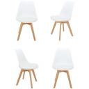 Комплект из 4-х стульев Bon белый Bradex Home Eames FR 0023K Комплект из 4-х стульев Bon белый Bradex Home Eames FR 0023K