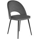 Стул тёмно-серый с жаккардом Bradex Home Leo RF 0265 Стул тёмно-серый с жаккардом Bradex Home Leo RF 0265