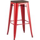 Стул барный Stool Group TOLIX WOOD красный глянцевый УТ000001195 Стул барный Stool Group TOLIX WOOD красный глянцевый УТ000001195