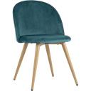 Стул Stool Group Лион велюр с ромбами аквамарин УТ000002228 Стул Stool Group Лион велюр с ромбами аквамарин УТ000002228