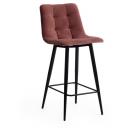 Стул полубарный (mod. 7095пб ) коралловый barkhat /черный (ткань/металл) Tetchair 114052 15455 Стул полубарный (mod. 7095пб ) коралловый barkhat /черный (ткань/металл) Tetchair 114052 15455