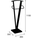 Вешалка костюмная ГАЛАНТ 344 чёрный Mebelik арт.005582 Вешалка костюмная ГАЛАНТ 344 чёрный Mebelik арт.005582