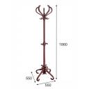 Вешалка напольная В 10Н махагон от фабрики Mebelik Вешалка напольная В 10Н махагон от фабрики Mebelik