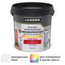 Краска для стен в коридоре и офисе Luxens моющаяся матовая прозрачная база С 1 л Краска для стен в коридоре и офисе Luxens моющаяся матовая прозрачная база С 1 л