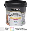 Краска для стен в коридоре Luxens высокопрочная моющаяся матовая белая база А 1 л Краска для стен в коридоре Luxens высокопрочная моющаяся матовая белая база А 1 л