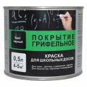 Краска для школьных досок акриловая Радуга ВДАК-1170 черная матовая 0,5 л Краска для школьных досок акриловая Радуга ВДАК-1170 черная матовая 0,5 л