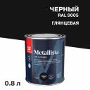 Краска по ржавчине Tikkurila/Tikkivala Metallista черная гладкая глянцевая 0,8 л Краска по ржавчине Tikkurila/Tikkivala Metallista черная гладкая глянцевая 0,8 л