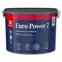 Краска Tikkurila Euro Power 7 База А белая для стен и потолков, 9 л Краска Tikkurila Euro Power 7 База А белая для стен и потолков, 9 л
