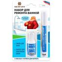 Набор для ремонта ванной белая эмаль и белый маркер Набор для ремонта ванной белая эмаль и белый маркер