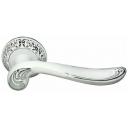 GIUSEPPE, ручка дверная межкомнатная MH-22-CLP W/PC, цвет - белая эмаль/хром GIUSEPPE, ручка дверная межкомнатная MH-22-CLP W/PC, цвет - белая эмаль/хром