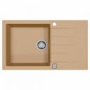Мойка кухонная Alveus Granital Cadit 40 Beige-G55 860х500х200 с сифоном, бежевая Мойка кухонная Alveus Granital Cadit 40 Beige-G55 860х500х200 с сифоном, бежевая