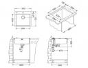 Мойка кухонная Alveus PURE 70 new KMB-90 565X525 в компл. с сифоном 1148858 Мойка кухонная Alveus PURE 70 new KMB-90 565X525 в компл. с сифоном 1148858