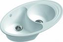 Мойка кухонная EWIGSTEIN Elegant W90KF 1,5-чаши + крыло 820*520мм иней Мойка кухонная EWIGSTEIN Elegant W90KF 1,5-чаши + крыло 820*520мм иней