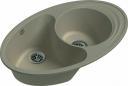 Мойка кухонная EWIGSTEIN Elegant W90KF 1,5-чаши + крыло 820*520мм крем Мойка кухонная EWIGSTEIN Elegant W90KF 1,5-чаши + крыло 820*520мм крем