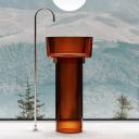 Раковина Abber Kristall AT2702Opal-H коричневая Раковина Abber Kristall AT2702Opal-H коричневая