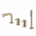 Смеситель на борт ванны Abber Emotion AF8813G золото Смеситель на борт ванны Abber Emotion AF8813G золото