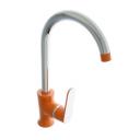 Смеситель для кухни Accoona A4566P, однорычажный, с гайкой, оранжевый Смеситель для кухни Accoona A4566P, однорычажный, с гайкой, оранжевый