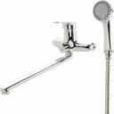 Смеситель для ванны с душем Agger Exact хром глянцевый Смеситель для ванны с душем Agger Exact хром глянцевый