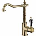 Смеситель для кухни Boheme Medici бронза с черным кристаллом Swarovski Смеситель для кухни Boheme Medici бронза с черным кристаллом Swarovski