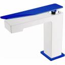 Смеситель для раковины Boheme Q белый - синий Смеситель для раковины Boheme Q белый - синий