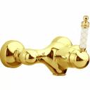 Смеситель для душа Boheme Murano золото глянцевое с белой ручкой Смеситель для душа Boheme Murano золото глянцевое с белой ручкой