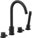 Смеситель для ванны Damixa Scandinavian Pure 360400300 (с внутренней частью) черный Смеситель для ванны Damixa Scandinavian Pure 360400300 (с внутренней частью) черный