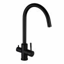 Смеситель для кухни Esko Kitchen черный с высоким изливом с подключением к фильтру однорычажный (K22 B) Смеситель для кухни Esko Kitchen черный с высоким изливом с подключением к фильтру однорычажный (K22 B)