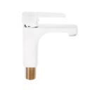 Смеситель для раковины «Эверест» B10-0277, однорычажный, излив 117 мм, белый Смеситель для раковины «Эверест» B10-0277, однорычажный, излив 117 мм, белый