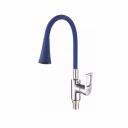 Смеситель для кухни Fashun A4253+B11 с гибким изливом, хром, синий Смеситель для кухни Fashun A4253+B11 с гибким изливом, хром, синий