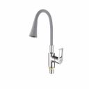 Смеситель для кухни Fashun A4253+B17 с гибким изливом, хром, серый Смеситель для кухни Fashun A4253+B17 с гибким изливом, хром, серый