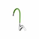 A4466+A7251 смеситель для кухни с гибким изливом, H=397 мм хром/зеленый латунь картридж D=40 мм излив гибкий силиконовый: H=256 мм, зеленый гибкая подводка: 450 мм в комплекте крепёж: гайка A4466+A7251 смеситель для кухни с гибким изливом, H=397 мм хром/зеленый латунь картридж D=40 мм излив гибкий силиконовый: H=256 мм, зеленый гибкая подводка: 450 мм в комплекте крепёж: гайка