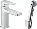 Смеситель для раковины Hansgrohe Metropol 32522000 хром, с гигиеническим душем и с донным клапаном Смеситель для раковины Hansgrohe Metropol 32522000 хром, с гигиеническим душем и с донным клапаном