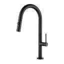 Kaiser Смеситель для кухни (мойки) Kaiser Merkur 26466-2 Black, однорычажный с выдвижным изливом, черный матовый Kaiser Смеситель для кухни (мойки) Kaiser Merkur 26466-2 Black, однорычажный с выдвижным изливом, черный матовый