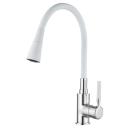 смеситель для кухни LEDEME L4199-3 силиконовый гибкий излив белый смеситель для кухни LEDEME L4199-3 силиконовый гибкий излив белый