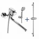Набор смесителей "2 в 1" Lemark Point LM0379C (универсальный + душ. гарнитур), хром Набор смесителей "2 в 1" Lemark Point LM0379C (универсальный + душ. гарнитур), хром